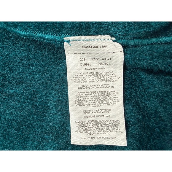 Mountain Hardwear Women L Teal Sleeve Fleece Lined Pullover Shirt Outdoor Active - Picture 8 of 16